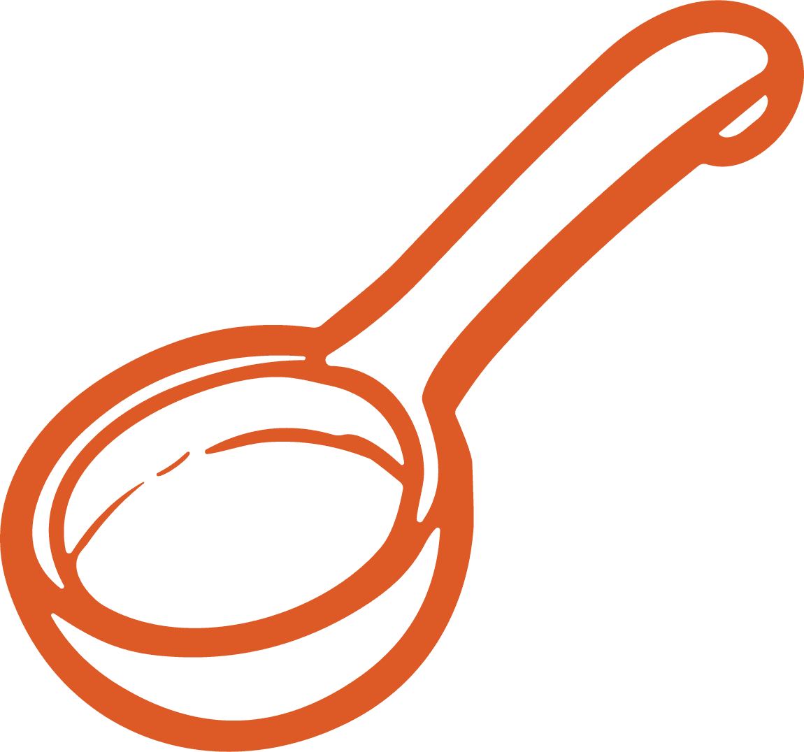 Spoon SVG Bold Outline Vector - Image 1