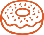 Sprinkle Donut SVG Playful Doodle Vector