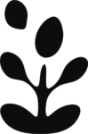 Sprouting Plant SVG Organic Silhouette Vector