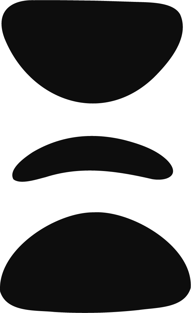 Stacked Blob Shapes SVG Organic Balance Vector