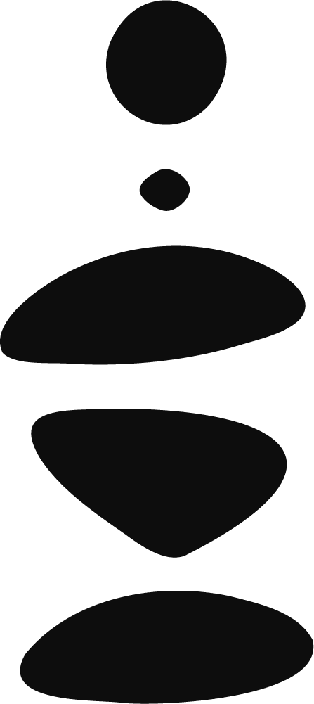 Stacked Shapes SVG Organic Balance Vector