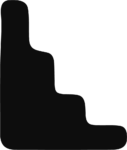 Staircase Silhouette SVG Bold Steps Vector