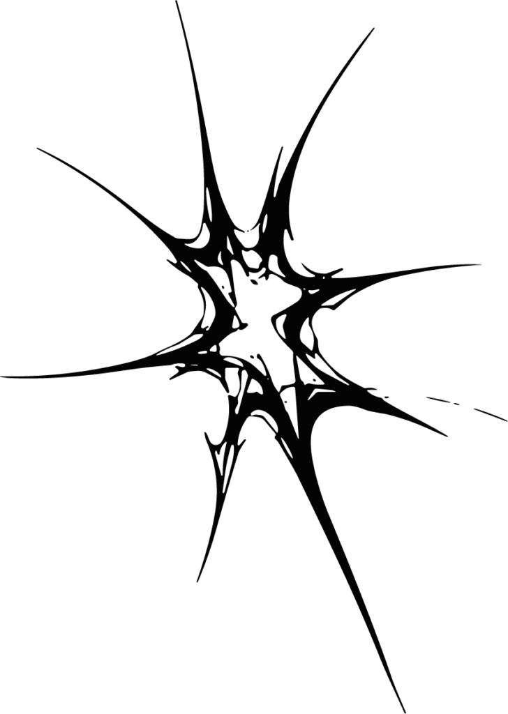 Star Burst SVG Jagged Ink Splatter Vector