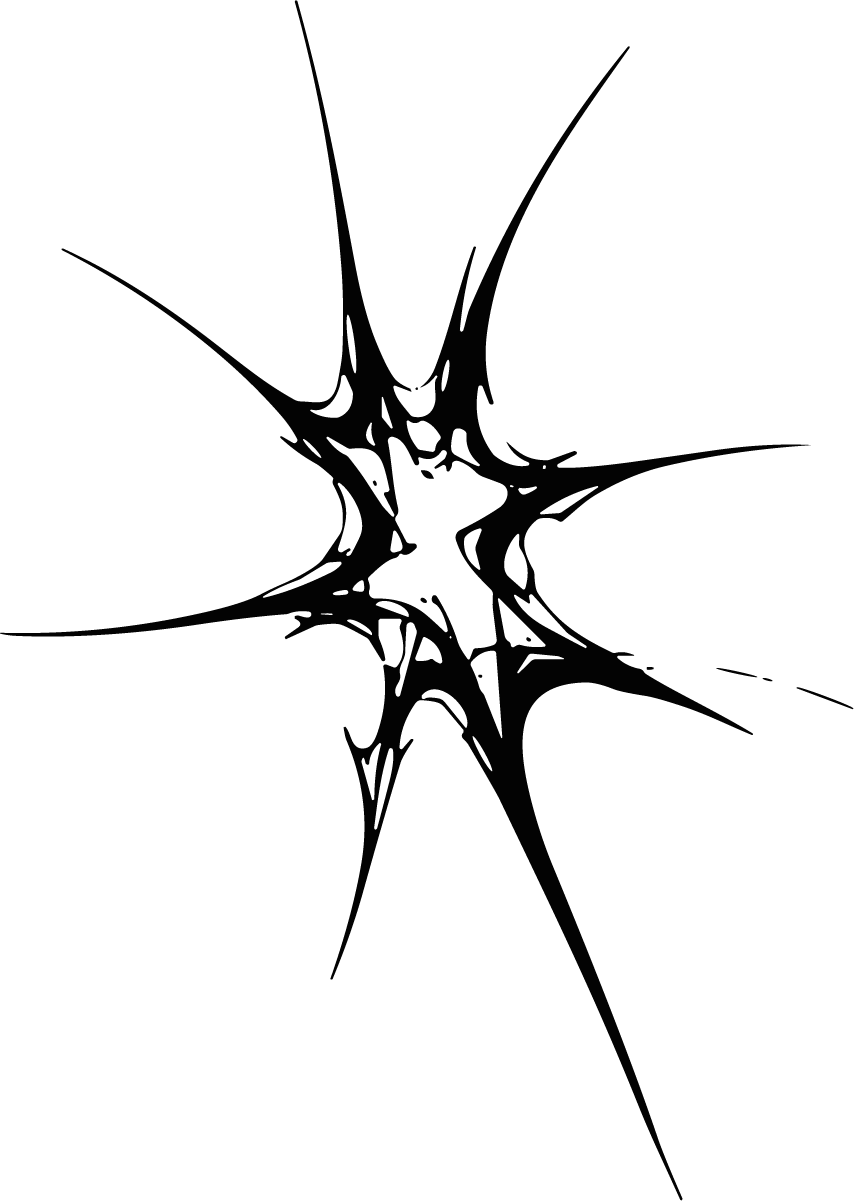 Star Burst SVG Jagged Ink Splatter Vector - Image 1