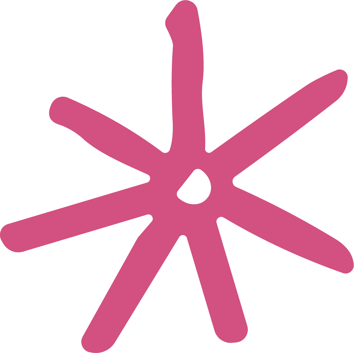 Star Burst SVG Hand-Sketched Asterisk Vector - Image 1