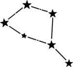 Star Constellation SVG Connected Night Sky Vector