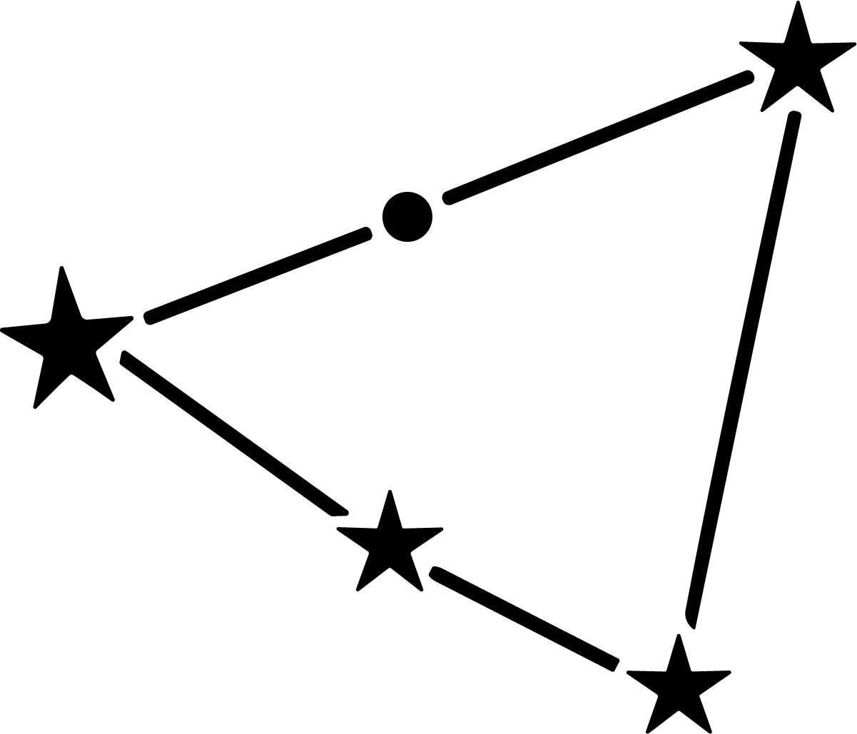 Star Constellation SVG Celestial Outline Vector - Image 1