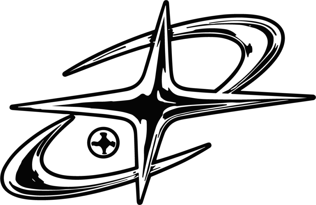 Star Emblem SVG Chrome Motion Vector
