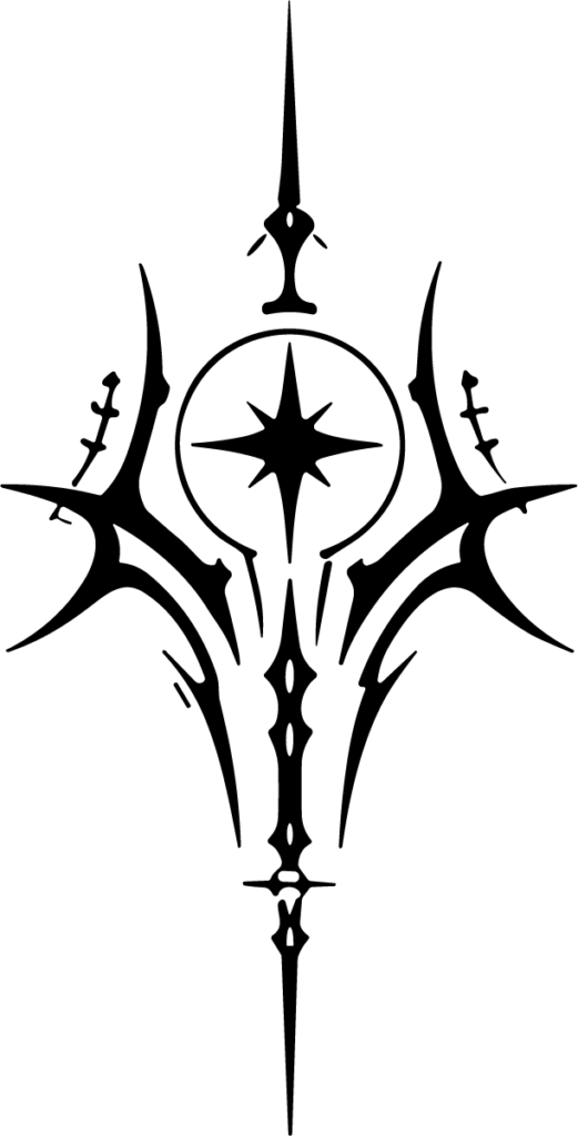 Star Emblem SVG Sharp Tribal Vector