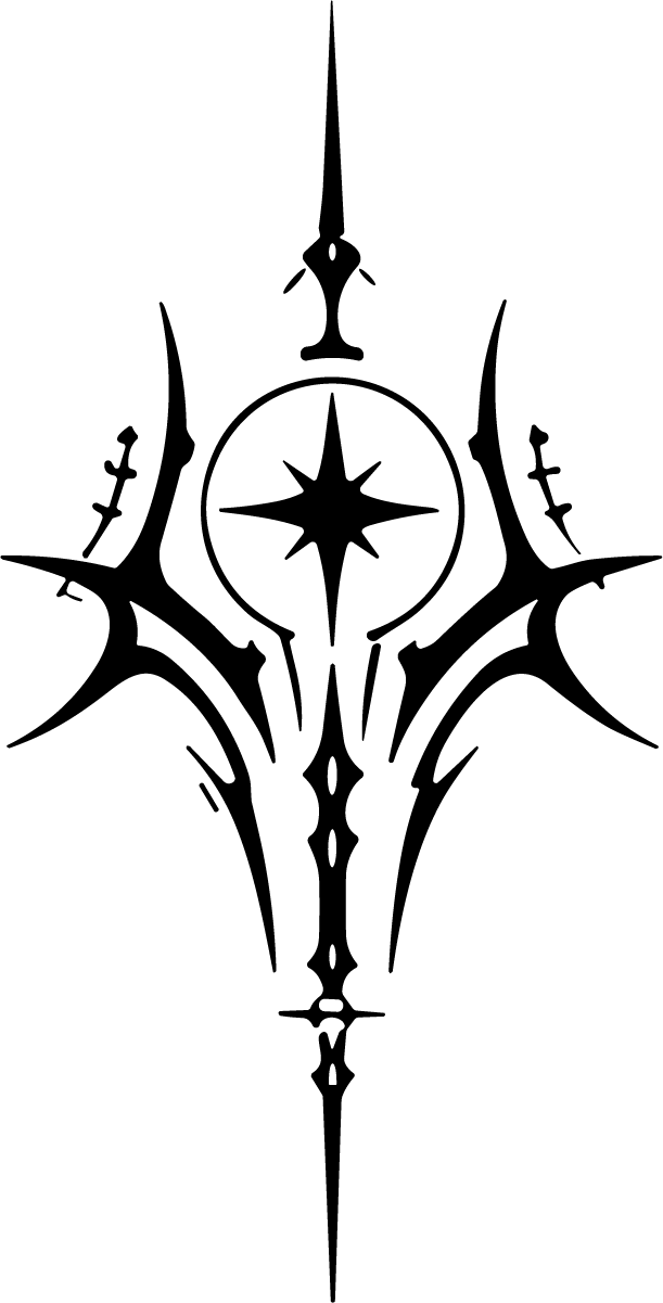 Star Emblem SVG Sharp Tribal Vector - Image 1