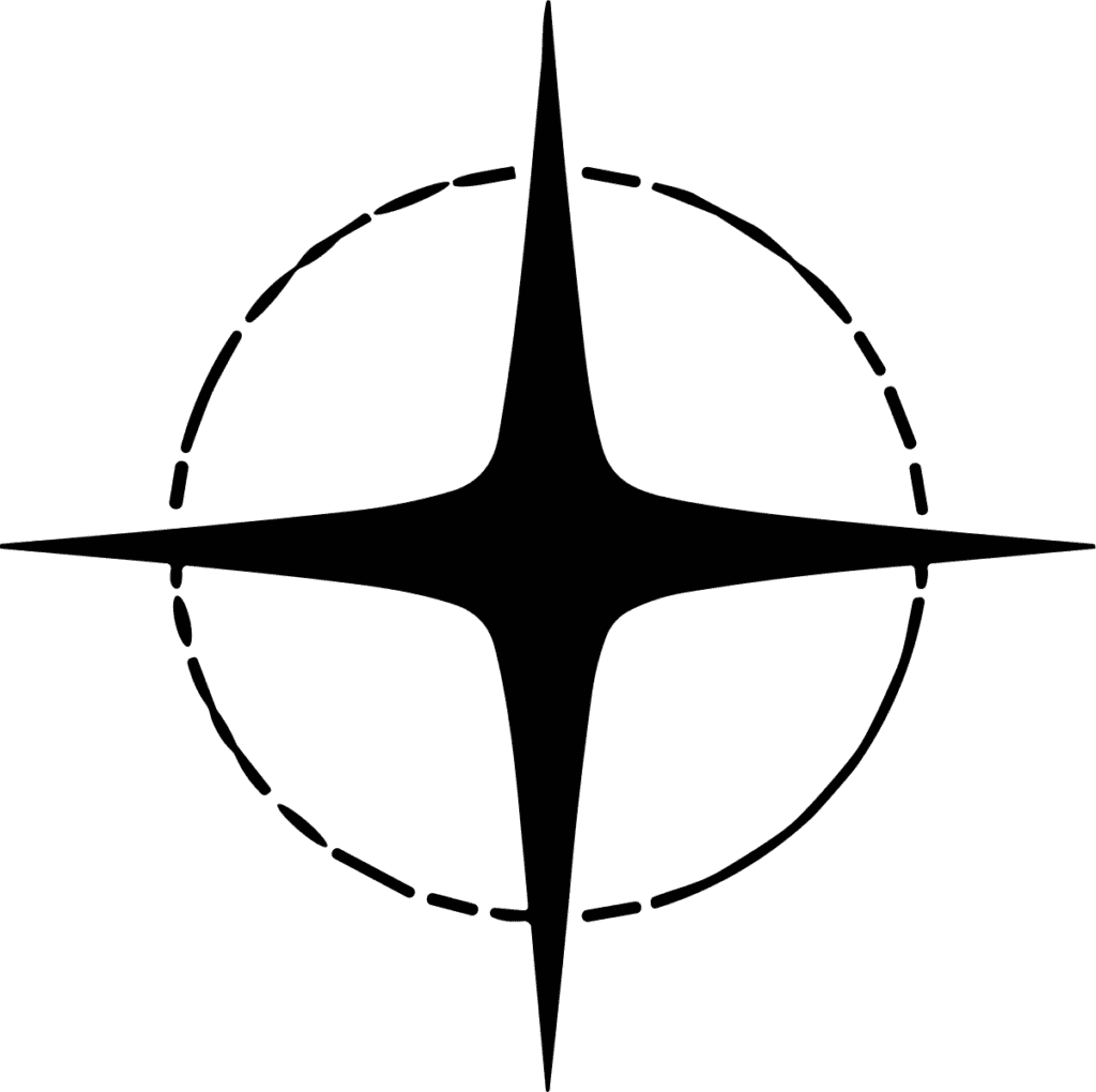 Star Sparkle SVG Dashed Orbit Vector