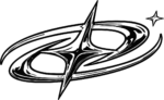 Star Swirl Emblem SVG Dynamic Motion Vector