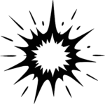 Starburst Explosion SVG Jagged Impact Vector