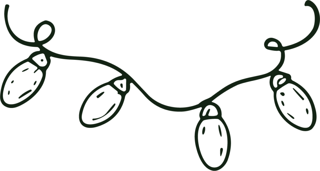 String Lights SVG Hand-Drawn Garland Vector