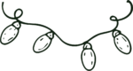 String Lights SVG Hand-Drawn Garland Vector