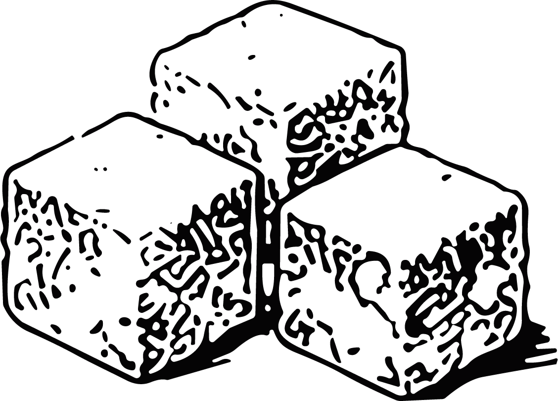 Sugar Cubes Bold Outline Vector - Image 1