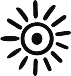 Sun Icon SVG Bold Rays Vector