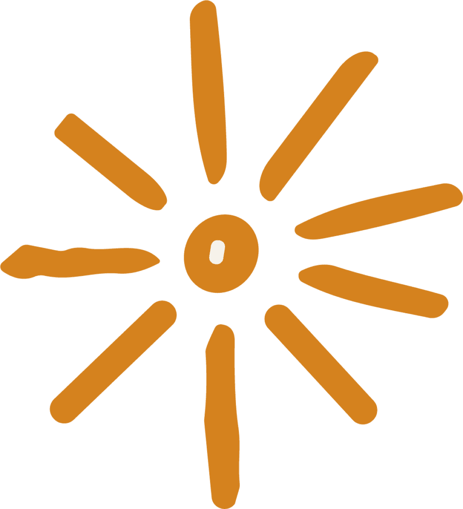 Sun Icon SVG Rustic Orange Vector