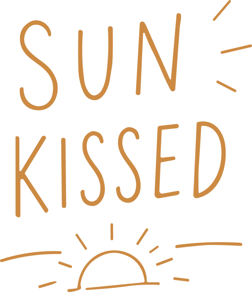 Sun Kissed Lettering SVG Sunny Script Vector