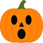 Surprised Pumpkin SVG Shocked Expression Vector