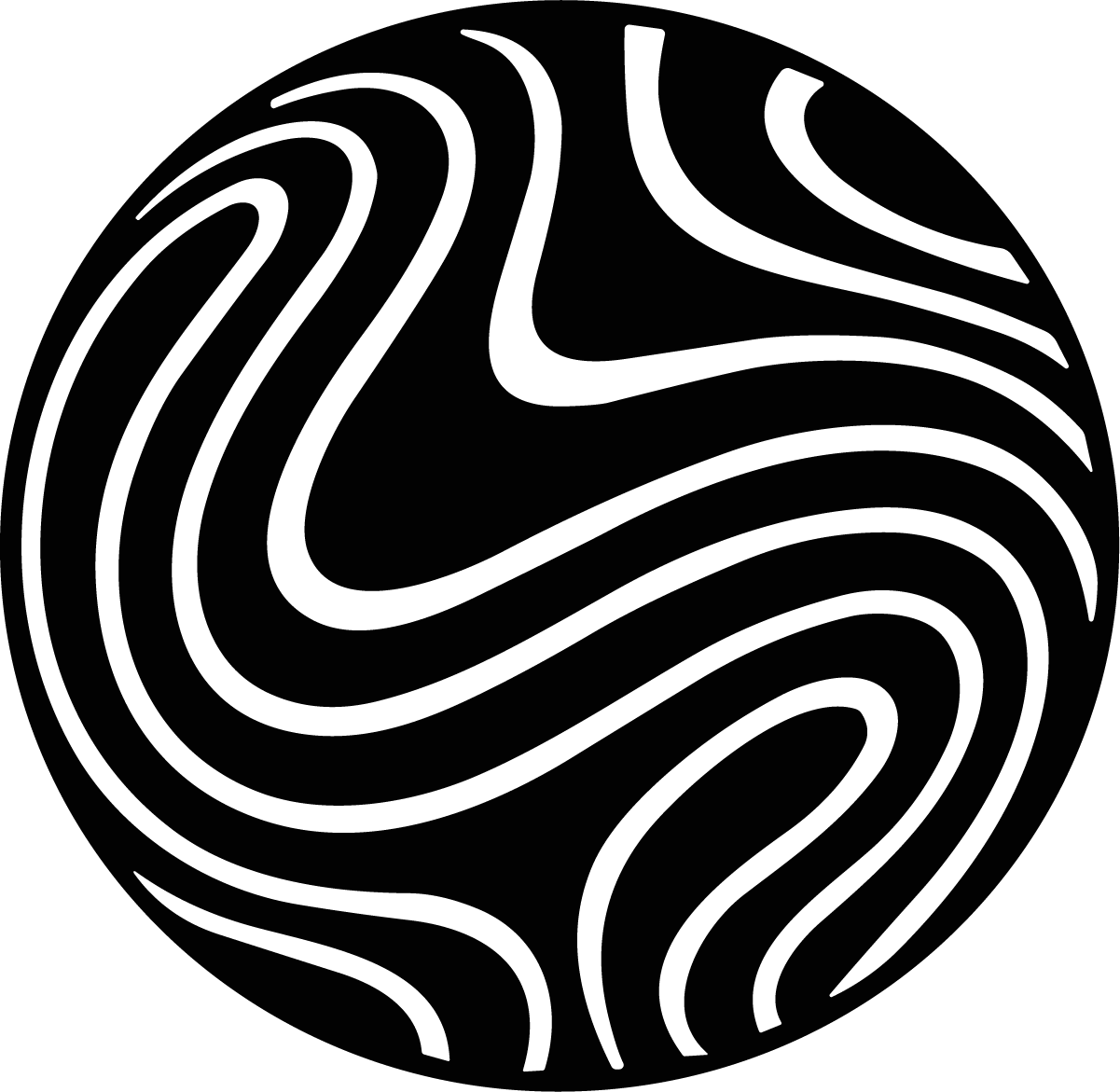 Swirl Circle SVG Flowing Tribal Vector - Image 1