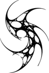 Swirling Tribal Design SVG Organic Spiral Vector