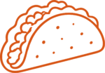 Taco SVG Bold Outline Vector