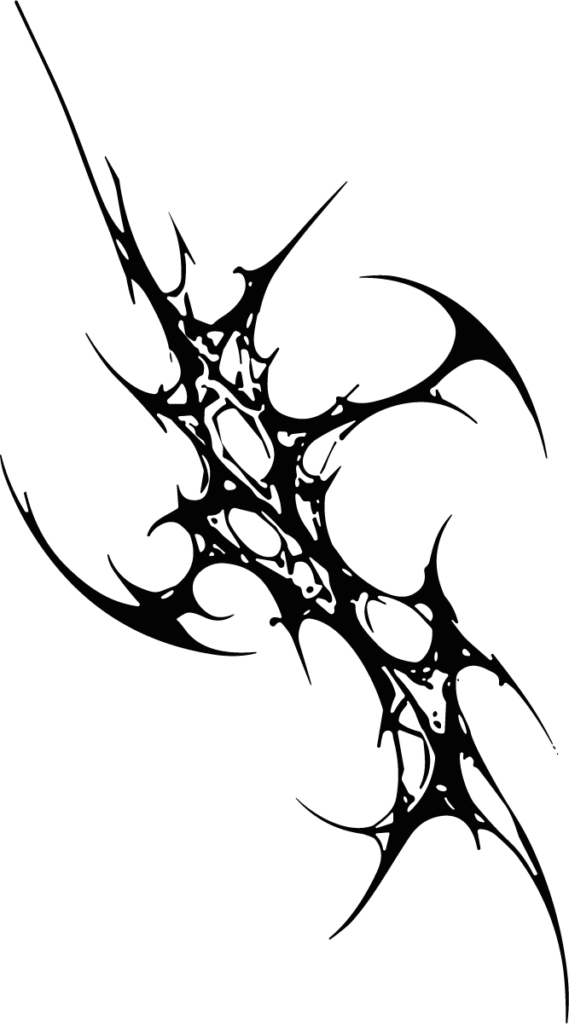 Thorn Web SVG Jagged Tribal Vector