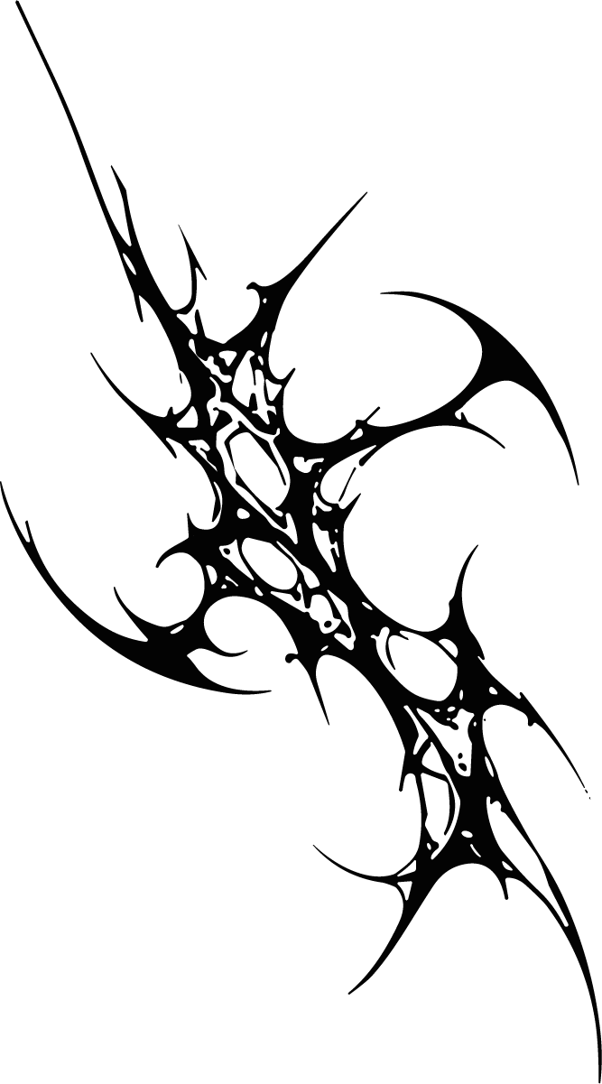 Thorn Web SVG Jagged Tribal Vector - Image 1