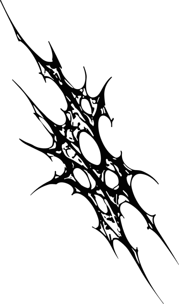 Thorn Web SVG Jagged Ink Splatter Vector