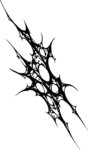 Thorn Web SVG Jagged Ink Splatter Vector