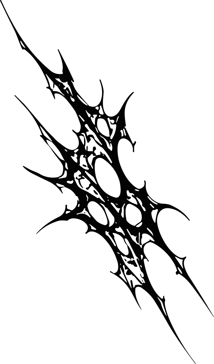 Thorn Web SVG Jagged Ink Splatter Vector - Image 1