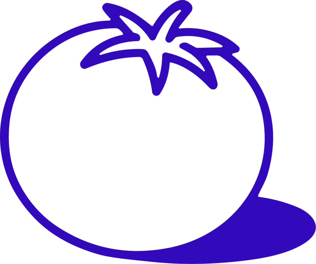 Tomato SVG Bold Outline Vector