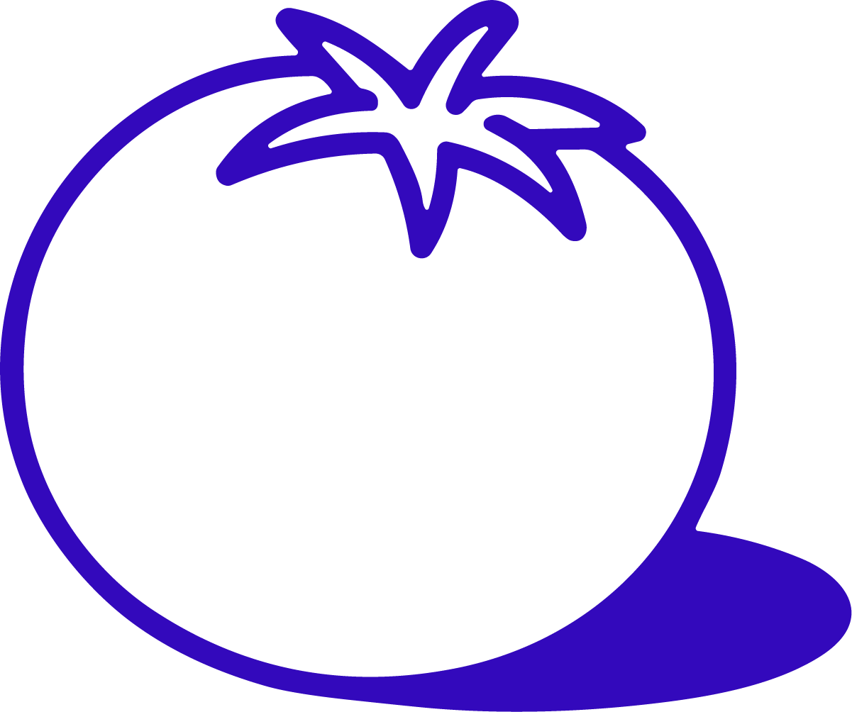 Tomato SVG Bold Outline Vector - Image 1