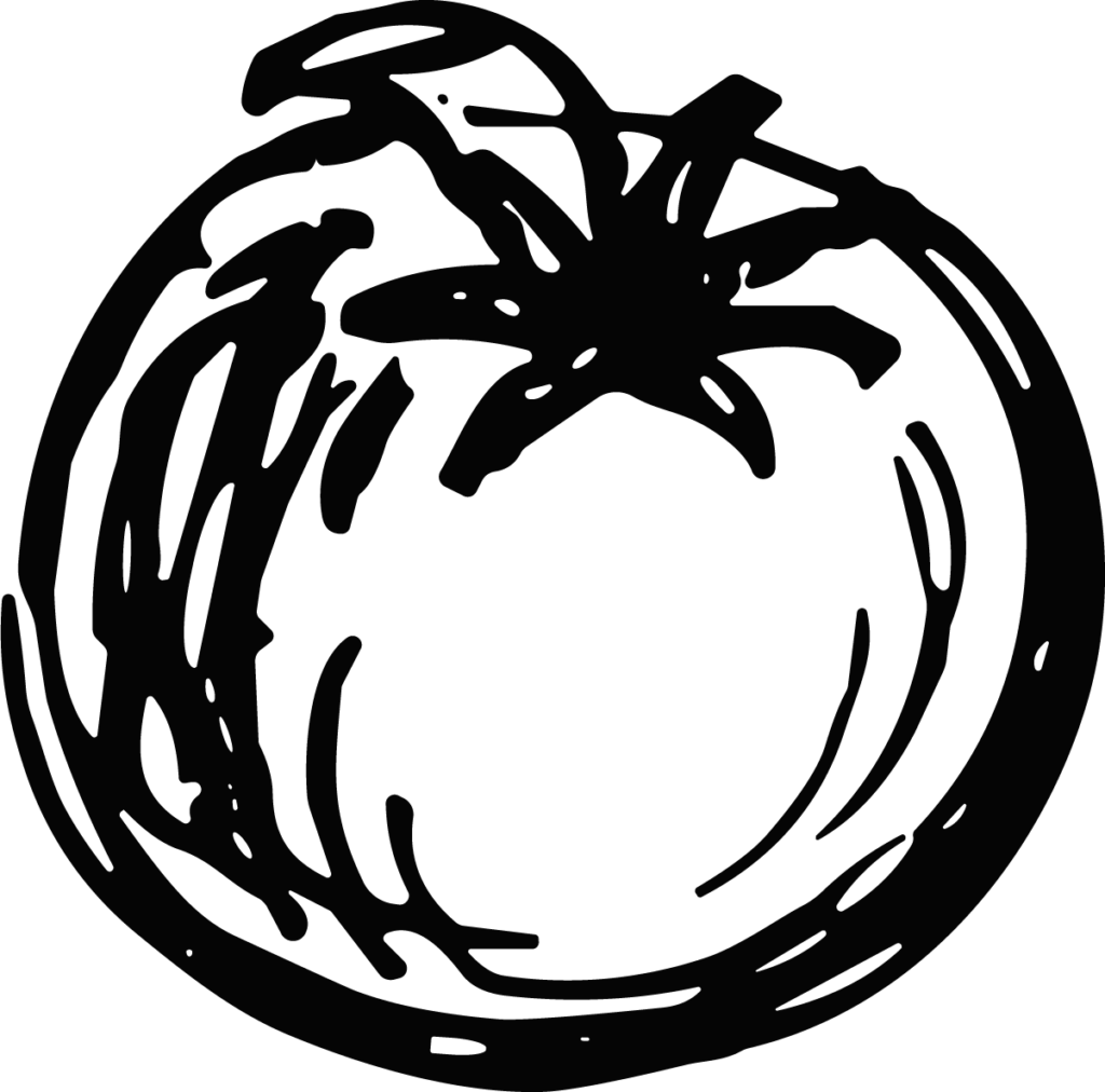 Tomato SVG Bold Sketch Vector