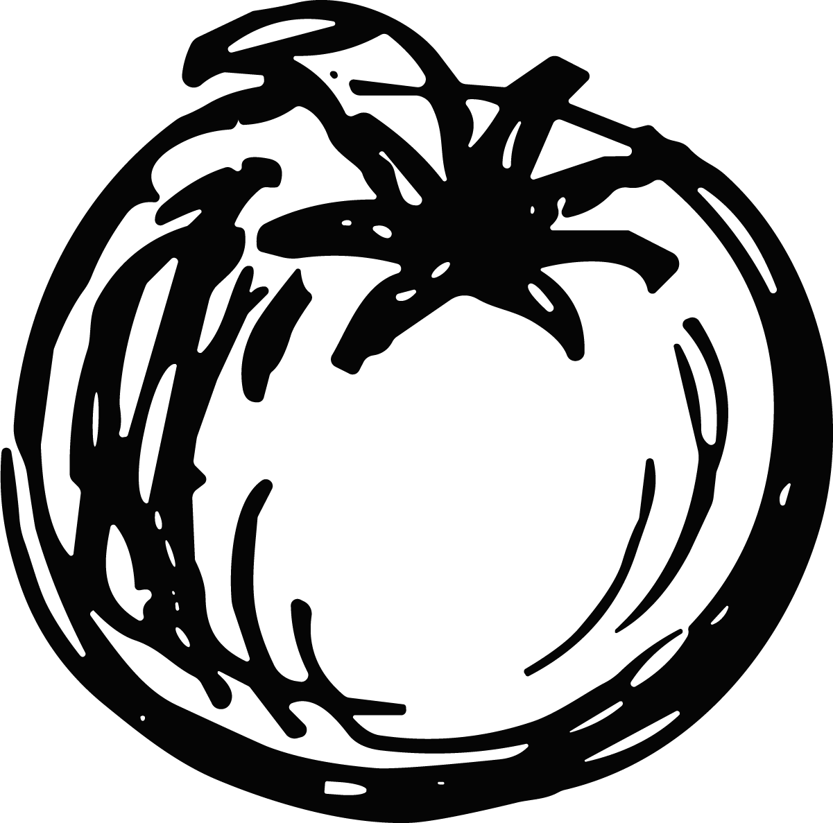 Tomato SVG Bold Sketch Vector - Image 1