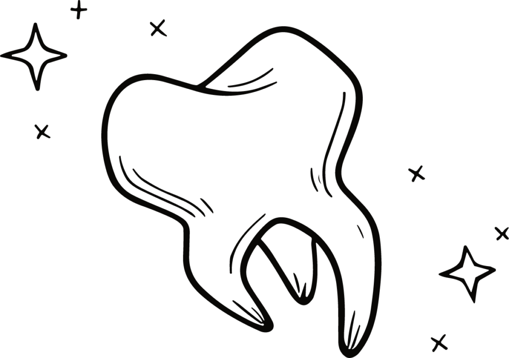 Tooth SVG Sparkling Clean Vector