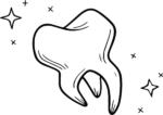 Tooth SVG Sparkling Clean Vector