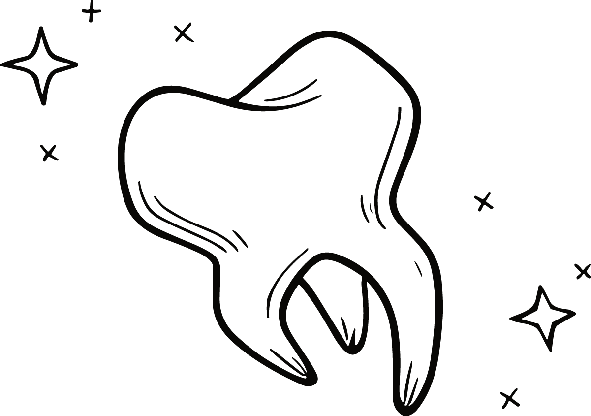 Tooth SVG Sparkling Clean Vector - Image 1