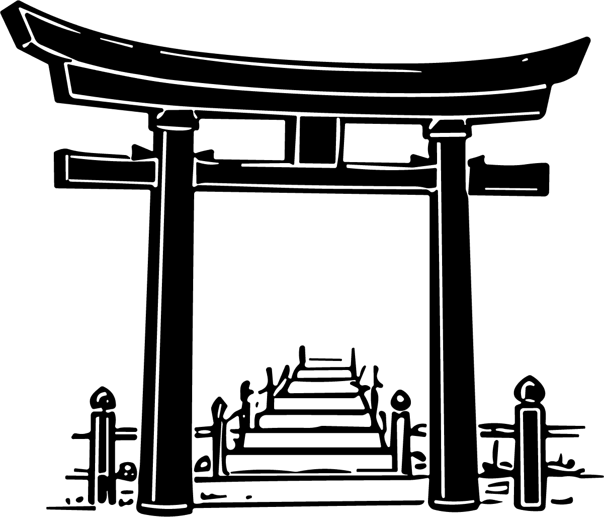 Torii Gate SVG Traditional Japanese Vector - Image 1