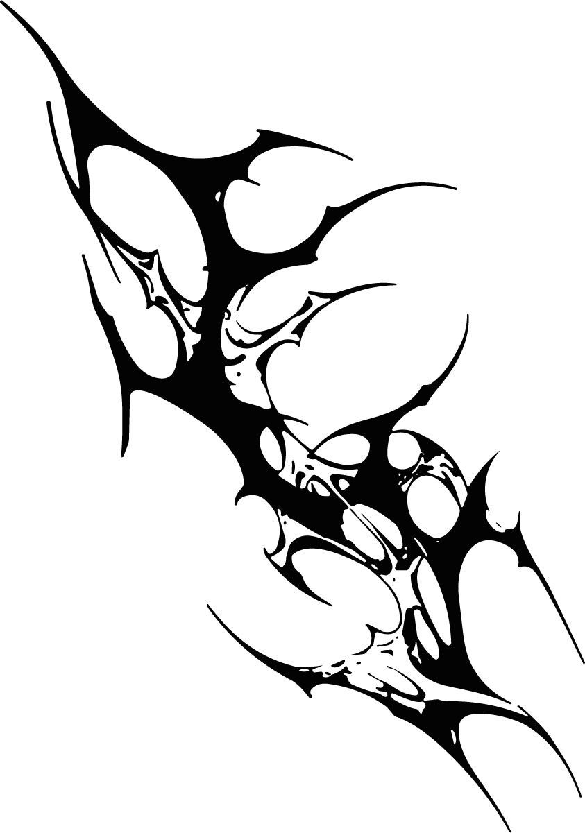 Tribal Design SVG Jagged Spikes Vector - Image 1