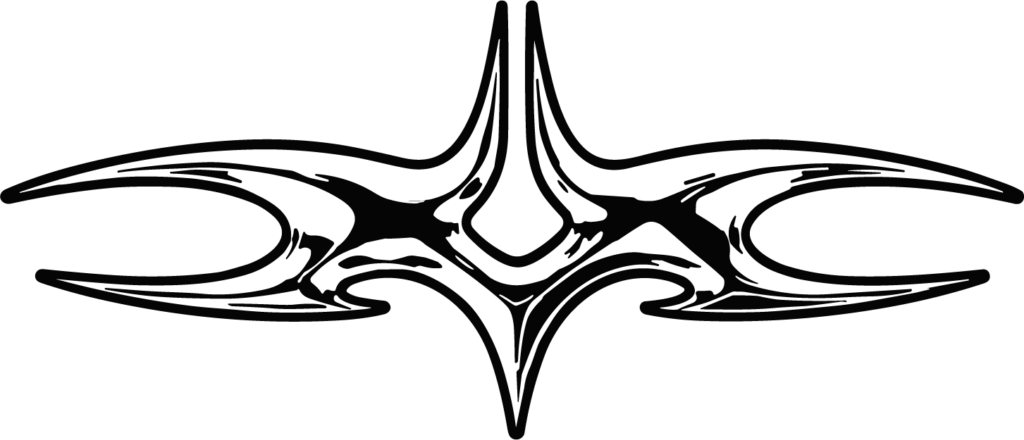 Tribal Emblem SVG Sharp Symmetry Vector