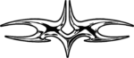 Tribal Emblem SVG Sharp Symmetry Vector