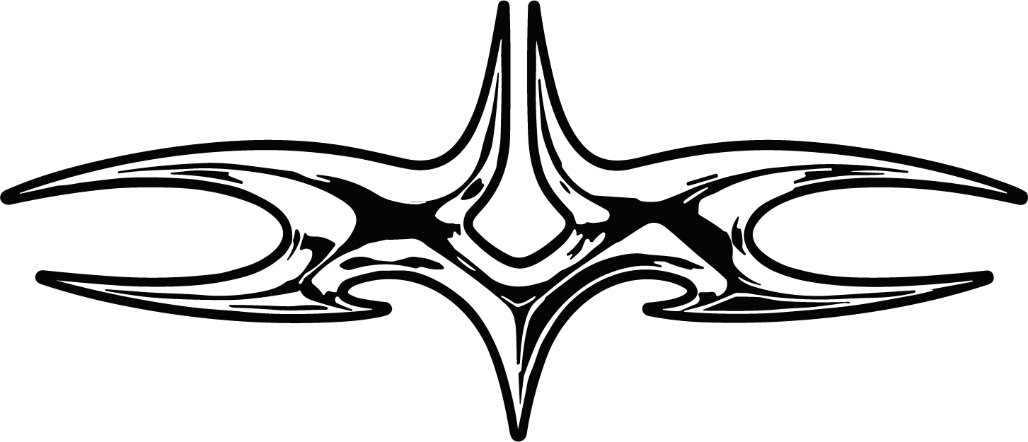 Tribal Emblem SVG Sharp Symmetry Vector - Image 1