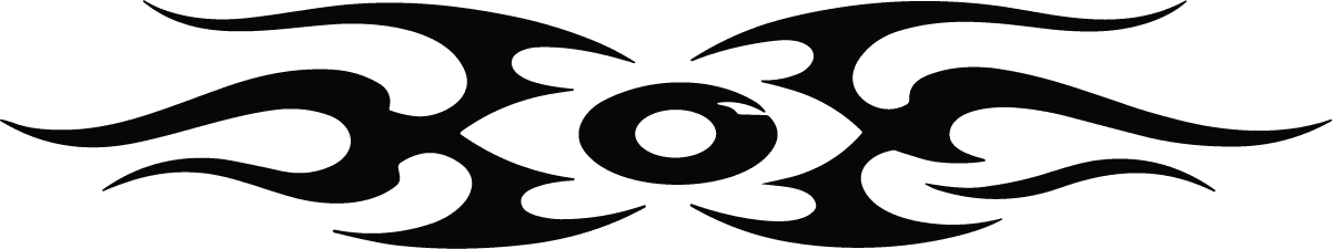 Tribal Flame Eye SVG Bold Symmetry Vector - Image 1