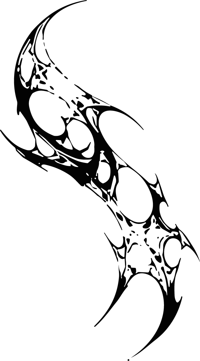 Tribal Flame Swirl SVG Fierce Vector - Image 1