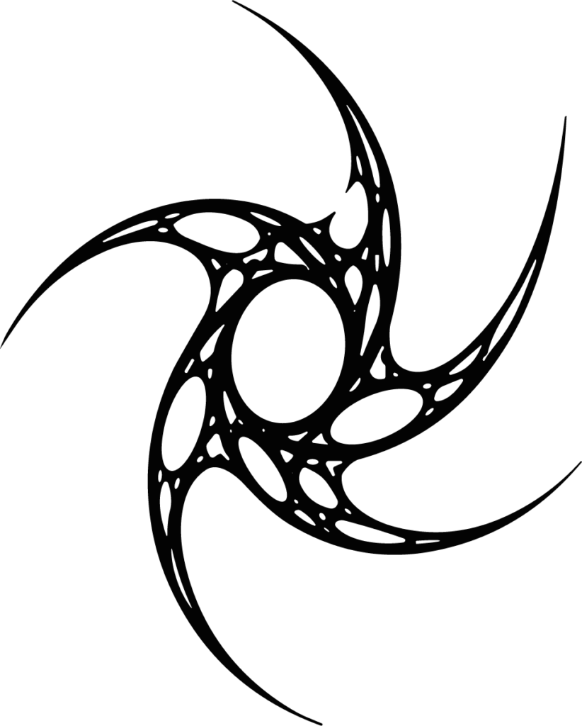 Tribal Spiral Emblem SVG Bold Swirling Vector