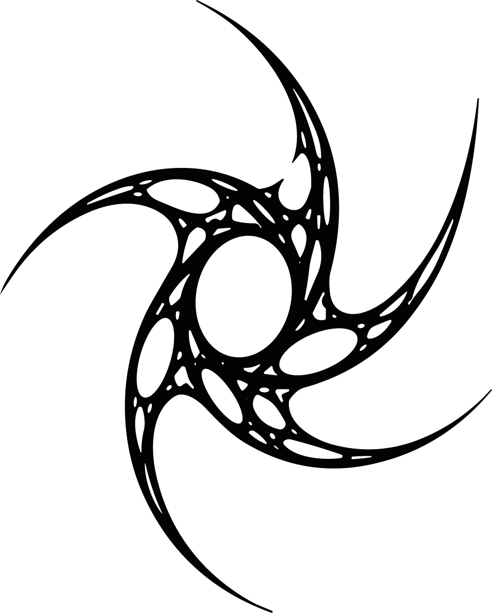 Tribal Spiral Emblem SVG Bold Swirling Vector - Image 1