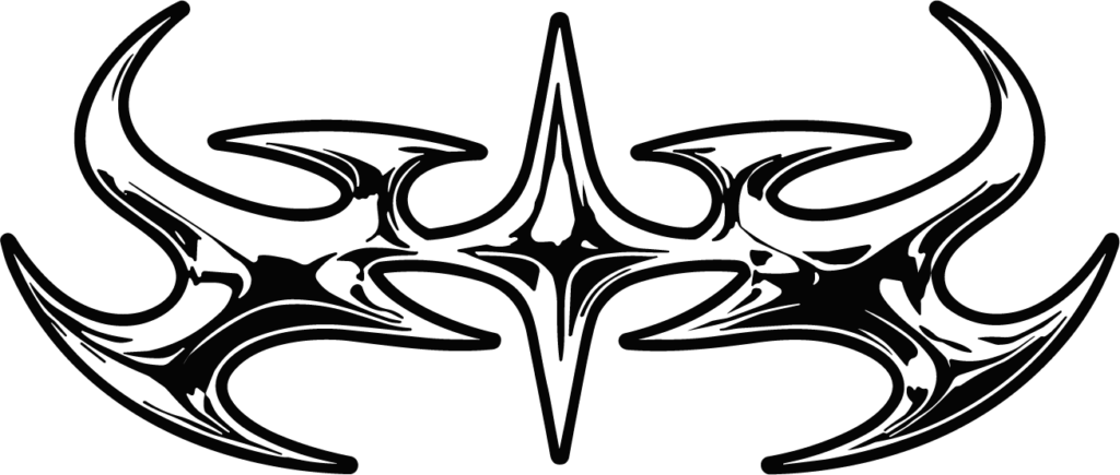 Tribal Star Emblem SVG Bold Symmetry Vector