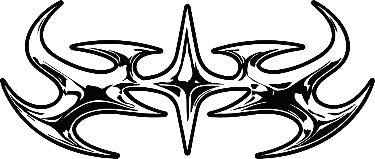 Tribal Star Emblem SVG Bold Symmetry Vector - Image 1